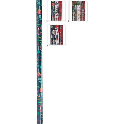 ΧΑΡΤΙΑ ΠΕΡΙΤΥΛΙΓΜΑΤΟΣ 70x150cm 3τμχ ΚΟΚΚΙΝΟ-ΠΡΑΣΙΝΟ-ΛΕΥΚΟ ASSORTED