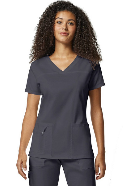 Γυναικεία Μπλούζα Cherokee Core Stretch | V-Neck | 3 Τσέπες | Pewter