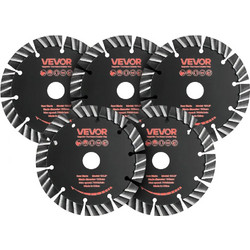 Σετ 5 Τεμαχίων Διαμαντόδισκοι Αυλάκωσης 133mm x 20mm Vevor - Δίσκοι Κοπής για Μπετόν, Τοιχοποιία & Πέτρα (Max 7000 RPM, Υγρή/Ξηρά Κοπή)