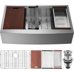 Vevor Farmhouse Ένθετος Νεροχύτης Inox Σατινέ NSSC36YCYTJ0XIDTRV0