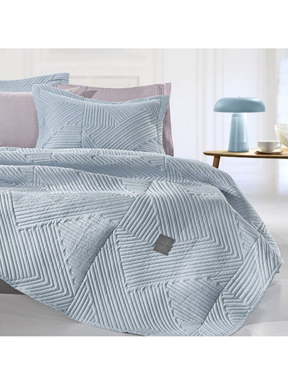 Guy Laroche Ziana Denim Σετ Κουβερλί 2τμχ Ημίδιπλο 180x240cm Μπλε