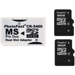 Photofast CR-5400 Dual-Slot MS Pro Duo 32GB Class 4