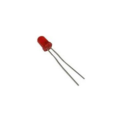 LED-5MM-ST-RED Απλό LED 5mm κόκκινο χρώμα