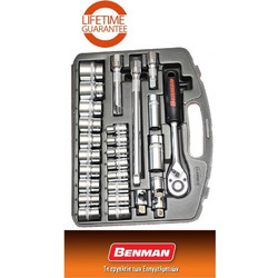 BENMAN 70239 Εργαλεία / καρυδάκια σε σετ 1/2" 26 τεμαχίων