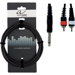 GEWA BASIC LINE ALPHA AUDIO 1x 6,3 mm mono plug - 2 x RCA 3m