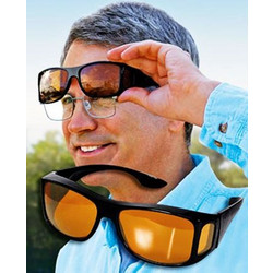 Γυαλιά ηλίου απορροφητικά HD Vision unisex + Γυαλιά νυχτερινής οδήγησης (σετ 2 τεμαχίων) - Φοριούνται και πάνω απο τα μυωπίας