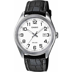 Casio Standard Ανδρικό Ρολόι με Μαύρο Δερμάτινο Λουράκι MTP-1302PL-7BVEF