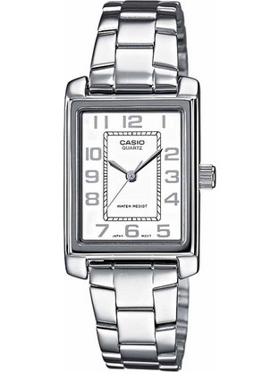 Casio Γυναικείο Ρολόι με Ασημί Μεταλλικό Μπρασελέ LTP-1234D-7BEF