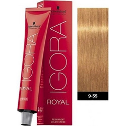 Schwarzkopf Igora Royal 9-55 Ξανθό Πολύ Ανοιχτό Έντονο Χρυσό Μόνιμη Βαφή Μαλλιών 60ml
