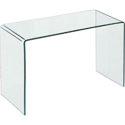 Woodwell Glasser Γραφείο Υπολογιστή Γυάλινο 120x60x75cm ΕM736