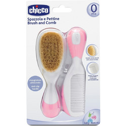 Chicco Βούρτσα και Χτένα Παιδική Ροζ 06569-10