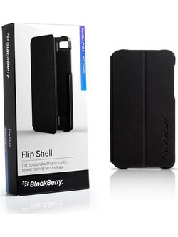 Θήκη Blackberry Flip Shell Folio για BlackBerry Z10 MAYΡΗ - ACC-49284-201