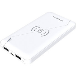 Awei P59K Wireless Power Bank 10000mAh με 2 Θύρες USB-A & Θύρα USB-C White