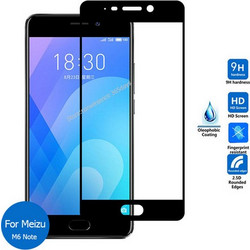 Full Face Tempered Glass Screen Protector Black για Meizu M6 Note (oem)