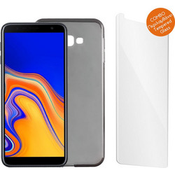 IDOL 1991 COMBO SAMSUNG J4 PLUS J415 6.0" TEMPERED 0.30mm + ΘΗΚΗ AIR SLIM GREY IDOL 1991