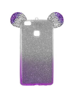 Back Cover Σιλικόνης Glitter Ears As Mickey Μωβ S8 plus