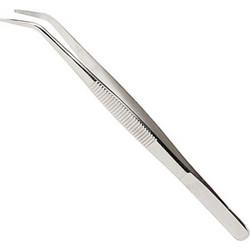 30410 STAINLESS CURVED POINT TWEEZER 4.5"