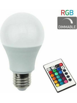 ΛΑΜΠΑ LED E27 RGB 7,5 W ME THΛΕΧΕΙΡΙΣΤΗΡΙΟ ΝΤΙΜΑΡΙΖΟΜΕΝΗ SPOTLIGHT 5377