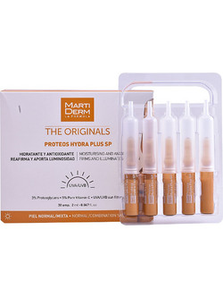 Marti Derm The Originals Proteos Hydra Plus SPF15 Αντιγηραντικό Ενυδατικό Serum Προσώπου με Βιταμίνη C 30x2ml