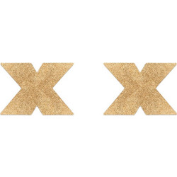 Αυτοκόλλητα Θηλών Flash Cross Nipple Stickers - Χρυσά