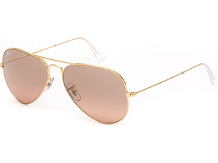 Ray-Ban RB3025 001/3E Γυαλιά Ηλίου Aviator Μεταλλικά Ροζ με Ροζ Καθρέπτη Φακό