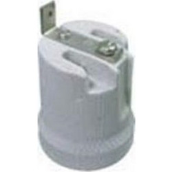 POWER ADAPTOR SOCKET E27 PLUG ΠΟΡΣΕΛΑΝΗΣ ΝΤΟΥΙ ΛΑΜΠΑΣ ΜΕ ΛΑΜΑΚΙ FR519B-1
