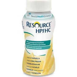 Nestle Resource HP/HC Vanilla Υπερπρωτεϊνικό & υπερθερμιδικό συμπλήρωμα διατροφής, με γεύση βανίλια, 200ml