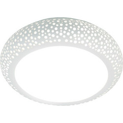 InLight Πλαφονιέρα οροφής λευκή από γύψο 3XE27 D:40cm 42155-B