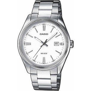 Casio Ανδρικό Ρολόι με Ασημί Μεταλλικό Μπρασελέ MTP-1302D-7A1VEF Casio Ανδρικό Ρολόι με Ασημί Μεταλλικό Μπρασελέ MTP-1302D-7A1VEF