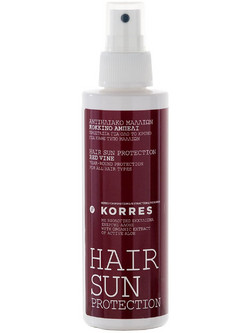 Korres Red Vine Hair Sun Protection Αντηλιακό Μαλλιών Spray 150ml