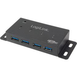 Logilink UA0149 USB Hub 3.0 USB-A με 4 Θύρες USB-A & Εξωτερική Παροχή Ρεύματος