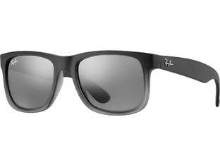 Ray-Ban RB4165 852/88 Ανδρικά Γυαλιά Ηλίου Τετράγωνα Κοκάλινα Μαύρα με Μαύρο Καθρέπτη Φακό
