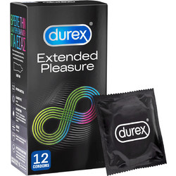 Durex Extended Pleasure Προφυλακτικά με Επιβραδυντικό & Λιπαντικό 12τμχ