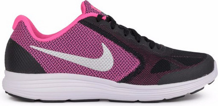 Nike Revolution 3 GS Παιδικά Αθλητικά Παπούτσια για Τρέξιμο Μαύρα Φούξια 819416-001