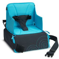 Munchkin Booster Travel 2 in 1 Αναδιπλούμενο Καρεκλάκι Φαγητού Γαλάζιο