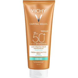 Vichy Capital Soleil Fresh Protective Milk Αντηλιακό Γαλάκτωμα Προσώπου & Σώματος SPF50 300ml