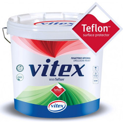 Vitex Teflon Πλαστικό Χρώμα Εσωτερικού Χώρου Λευκό 0.75lt
