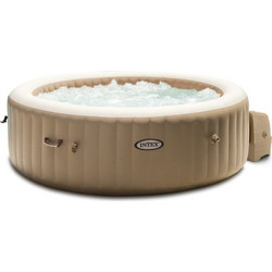 Intex Pure Spa Bubble Massage 28426 Φουσκωτή Πισίνα Πλαστική με Υδρομασάζ & Αντλία Φίλτρου Φ196x71cm