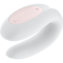 Satisfyer Double Joy Κλειτοριδικός Δονητής 9.10cm Λευκός