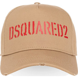 Dsquared2 Ανδρικό Καπέλο Jockey Υφασμάτινο Μπεζ BCM0604-05C00001-M2414
