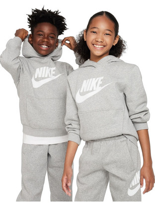 Nike Παιδικό Φούτερ με Κουκούλα Γκρι FD2988-063
