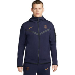 Nike Paris Saint-Germain Tech Fleece Αθλητικό Ανδρικό Μπουφάν Αντιανεμικό Μπλε DV4827-498