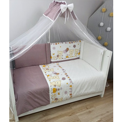 Baby Star Patty Σετ Κούνιας White/Purple 6τμχ