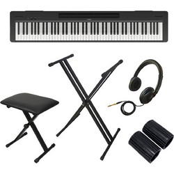 Yamaha P-145B Standard Bundle II Ηλεκτρικό Πιάνο Stage με 88 Βαρυκεντρισμένα Πλήκτρα Black