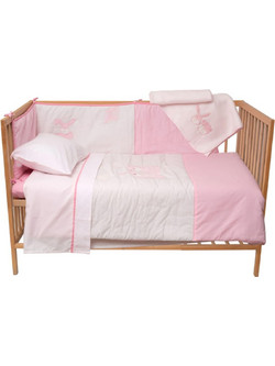 Viopros 4552 Σετ Κούνιας Pink 6τμχ