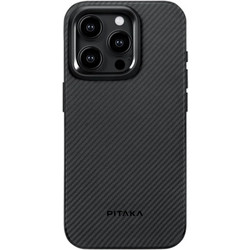 Pitaka MagEZ Case Pro 4 600D Aramid Back Cover Fiber Black / Grey / Twill (iPhone 15 Pro)