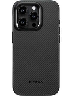 Pitaka MagEZ Case Pro 4 600D Aramid Back Cover Fiber Black / Grey / Twill (iPhone 15 Pro)