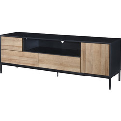 Liberta Έπιπλο Τηλεόρασης Ξύλινο Μαύρο Μ160xΠ40.5xΥ58cm 05-0670