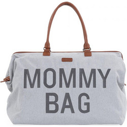 Childhome Mommy Suede Τσάντα Αλλαξιέρα Μαιευτηρίου Ώμου & Χειρός Γκρι