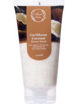 Fresh Line Caribbean Cococnut Shower Scrub Σώματος 150ml